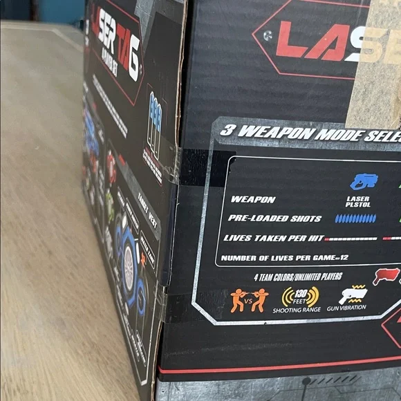 NIB Laser Tag - 4 Player Set - Picture 8 of 10